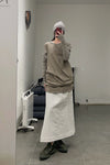 BORIS BIDJAN SABERI Light Grey Cashmere Hat KNHAT2 FPI30001